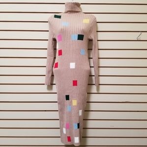 Turtleneck sweater dress